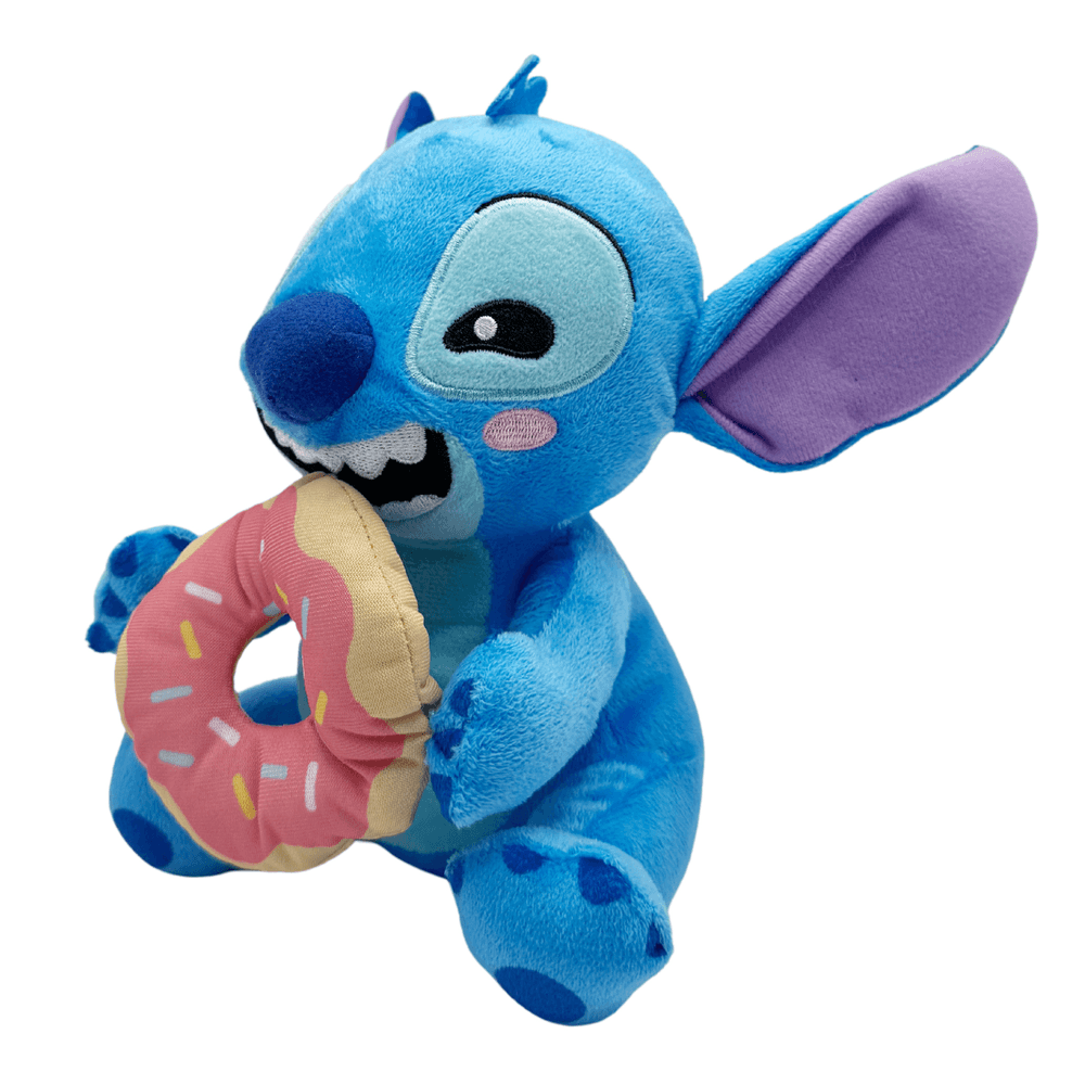 Disney - Stitch With Donut Plush Toy - Blue - 23 cm