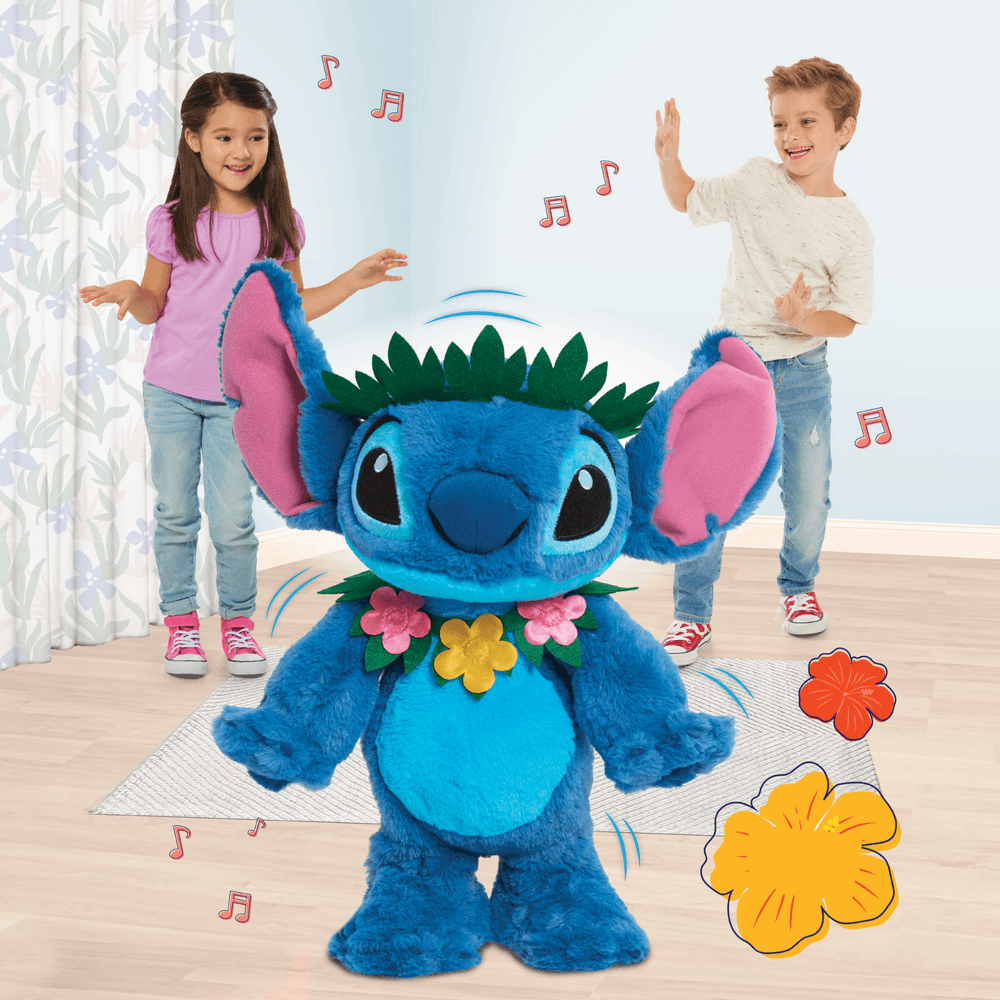 Disney - Lilo & Stitch - Sing & Dance Soft And Cuddly Huggable Stuffed Alien Animal Toy - 35cm
