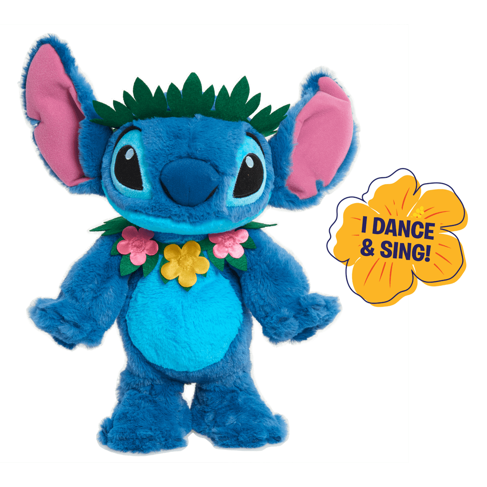Disney - Lilo & Stitch - Sing & Dance Soft And Cuddly Huggable Stuffed Alien Animal Toy - 35cm