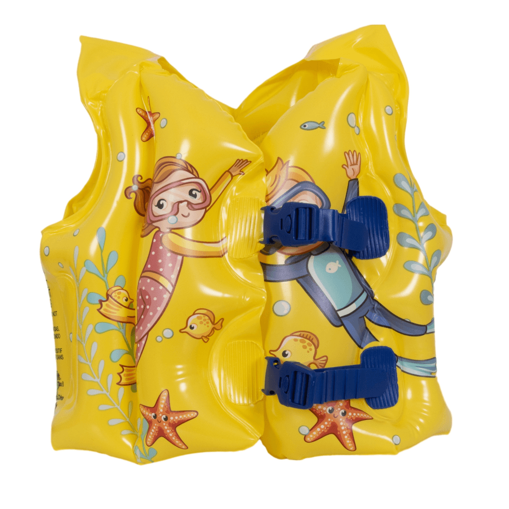 Jilong - Kids Flotation Jacket With Adjustable Safety Strap - Yellow