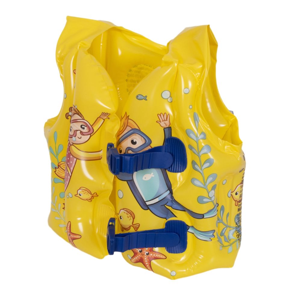 Jilong - Kids Flotation Jacket With Adjustable Safety Strap - Yellow