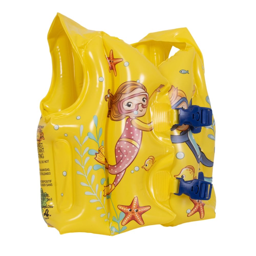 Jilong - Kids Flotation Jacket With Adjustable Safety Strap - Yellow