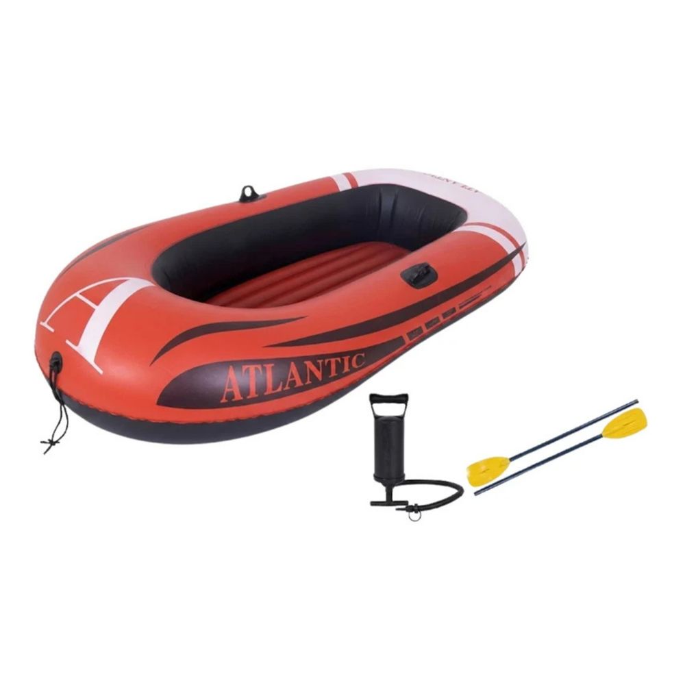 Jilong - Boat Inflatable Ride-On Pool Float And Raft Lounger With Handles - Red