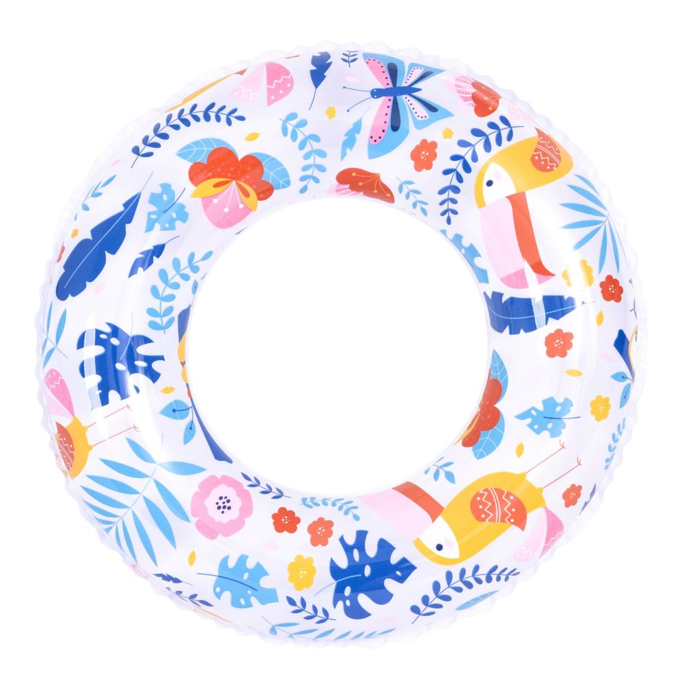 Jilong - Printed Inflatable Float Swim Ring - Multicolor - Style May Vary - 1 Pc