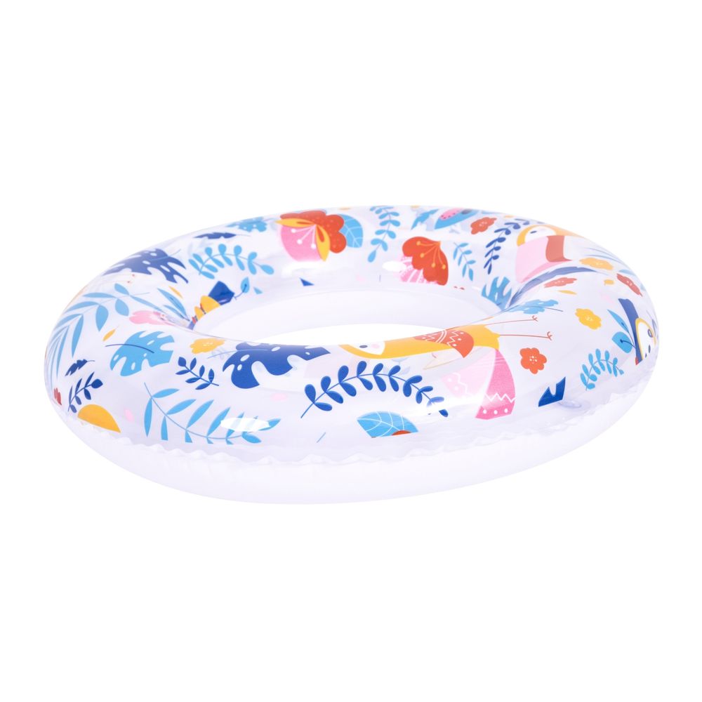 Jilong - Printed Inflatable Float Swim Ring - Multicolor - Style May Vary - 1 Pc