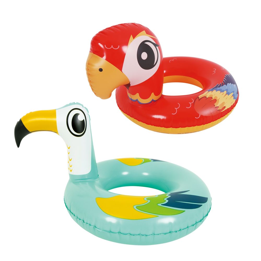 Jilong - Bird Inflatable Pool And Beach Float Swim Ring - Multicolor - Style May Vary - 1 Pc