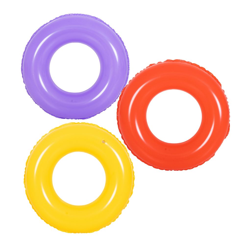 Jilong - Plain Inflatable Pool And Beach Float Ring - Multicolor - Color May Vary - 1 Pc