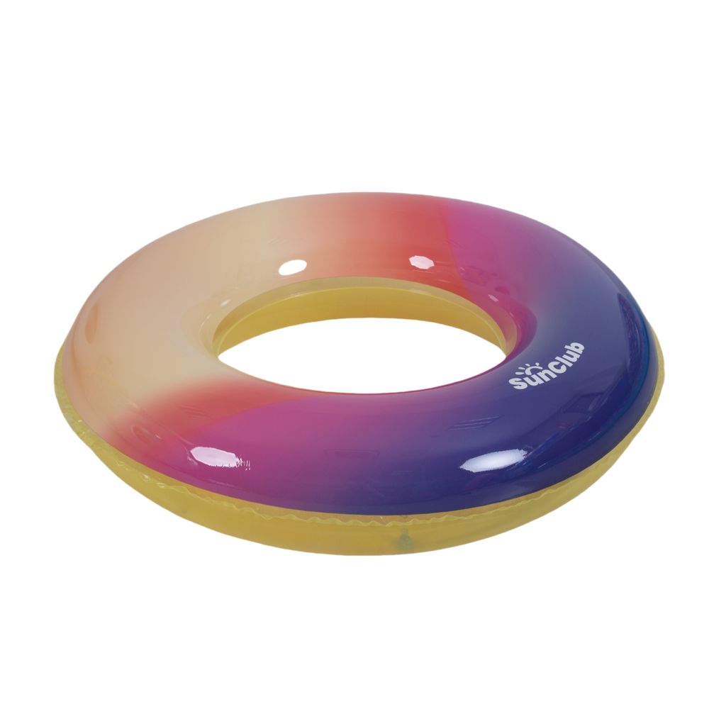 Sunclub - Gradients Inflatable Swimming Pool And Beach Float Swim Ring - Color May Vary