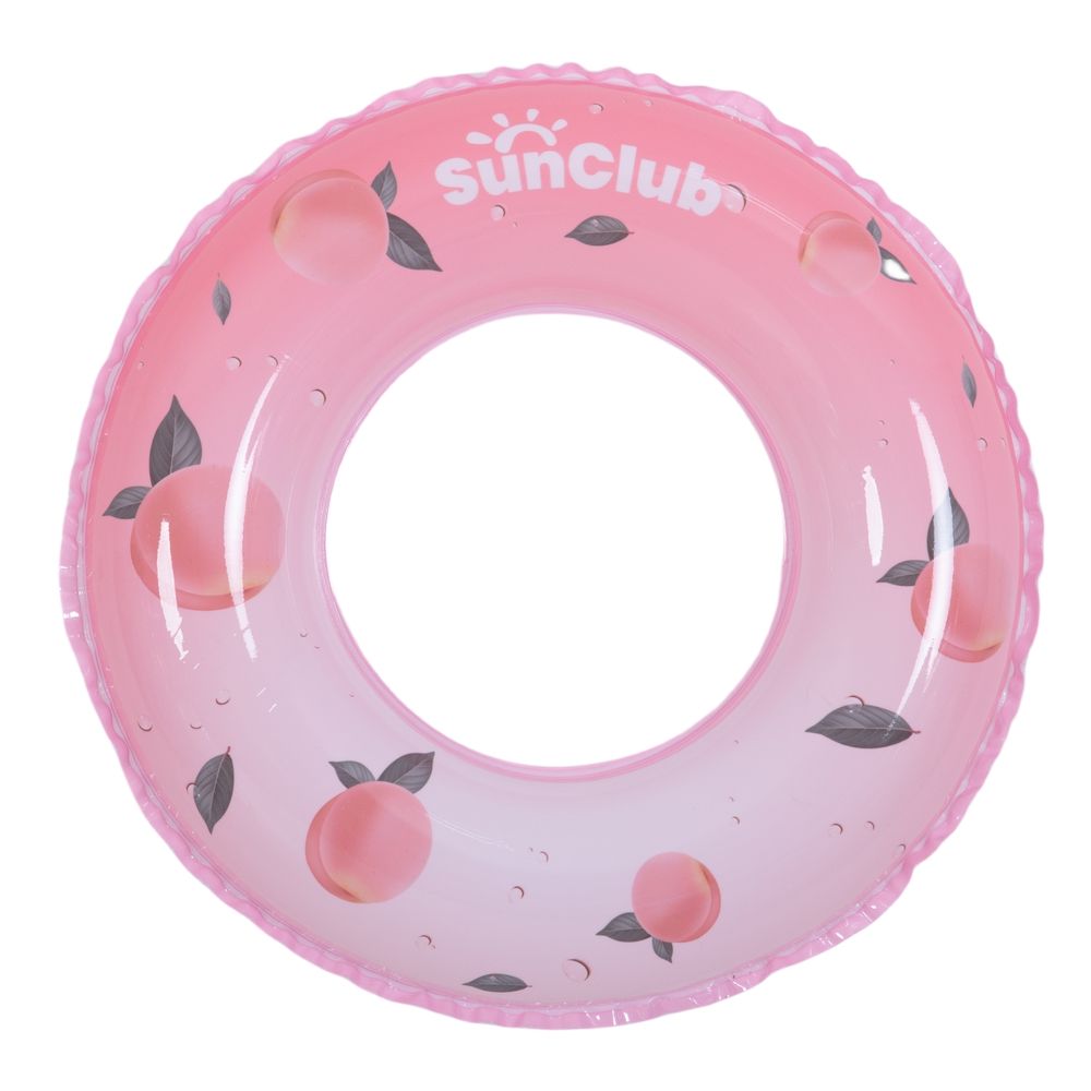 Sunclub - Peach Inflatable Swimming Pool And Beach Float Swim Ring - Pink