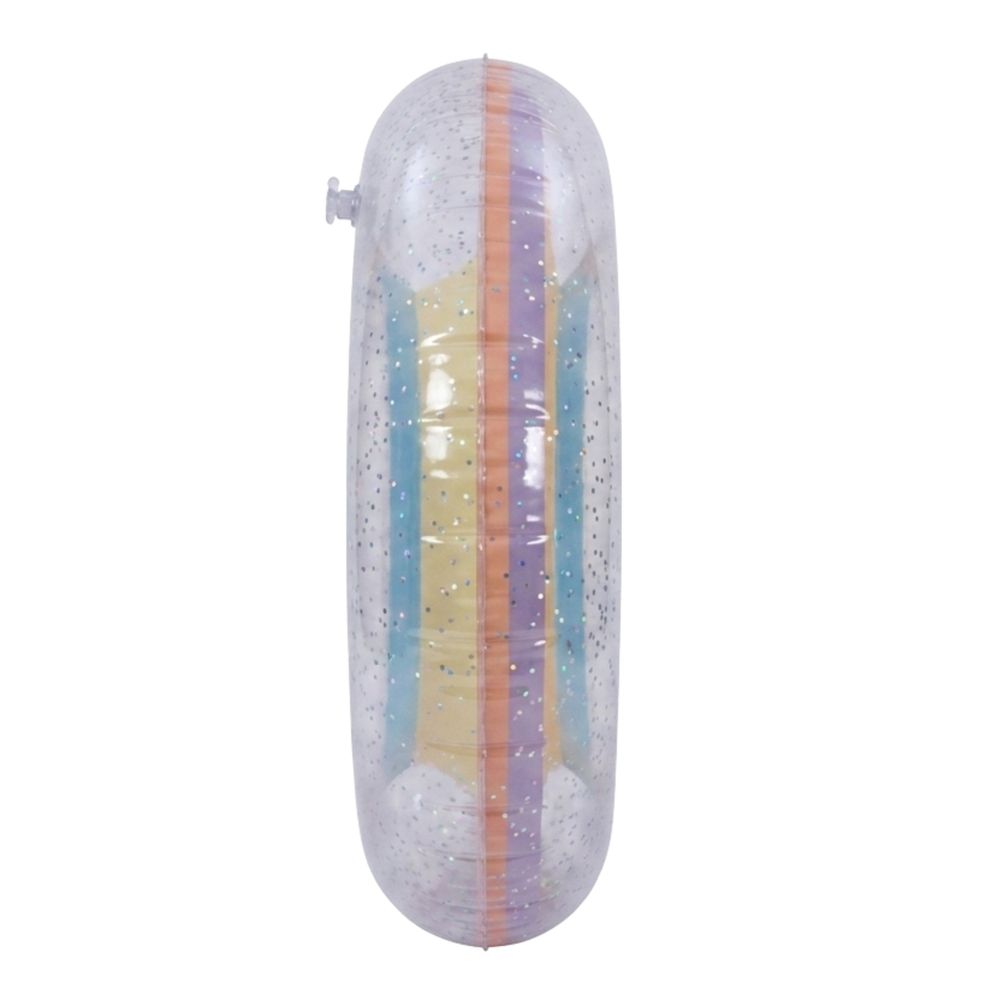 Jilong - Colorful Glitter Inflatable Float Swim Ring - Multicolor - Color May Vary - 1 Pc