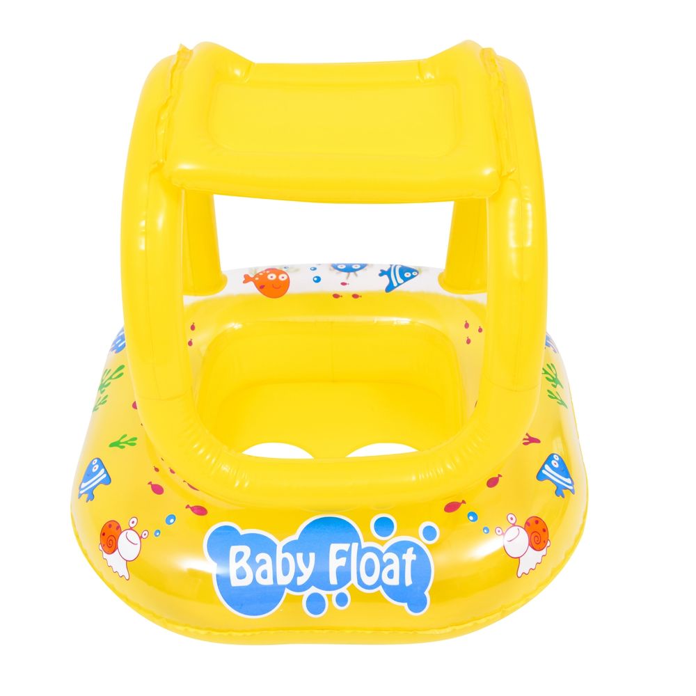 Sunclub - Baby Pool Float With Canopy - Yellow