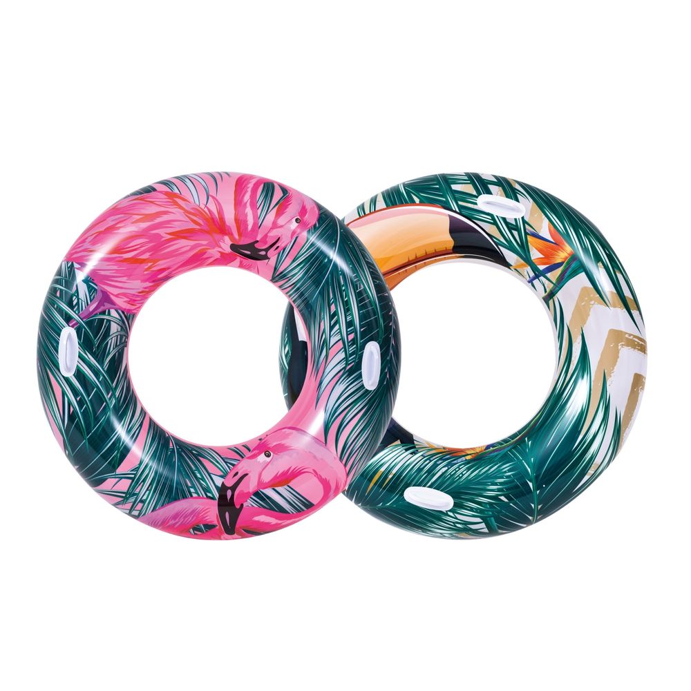 Sunclub - Tropical Punch Inflatable Swimming Pool And Beach Float Swim Ring - Style May Vary