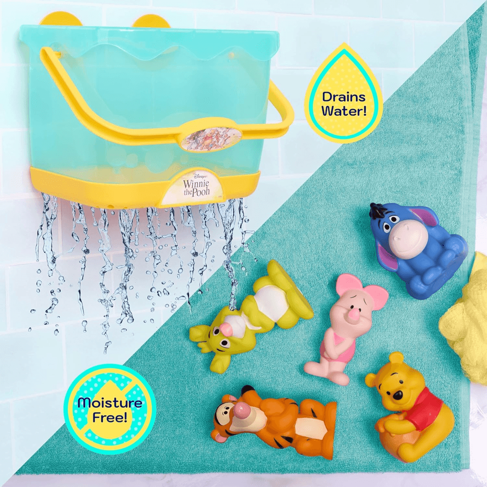 Just Play - Disney Winnie The Pooh Bath Caddy With Bath Toy Figures