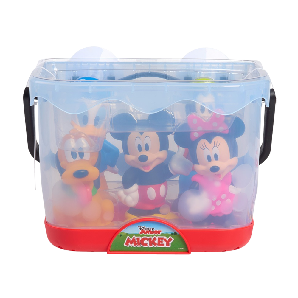 Just Play - Disney Mickey Mouse Bath Caddy With Bath Toy Figures