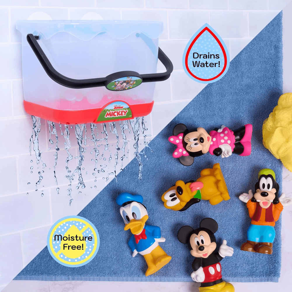 Just Play - Disney Mickey Mouse Bath Caddy With Bath Toy Figures