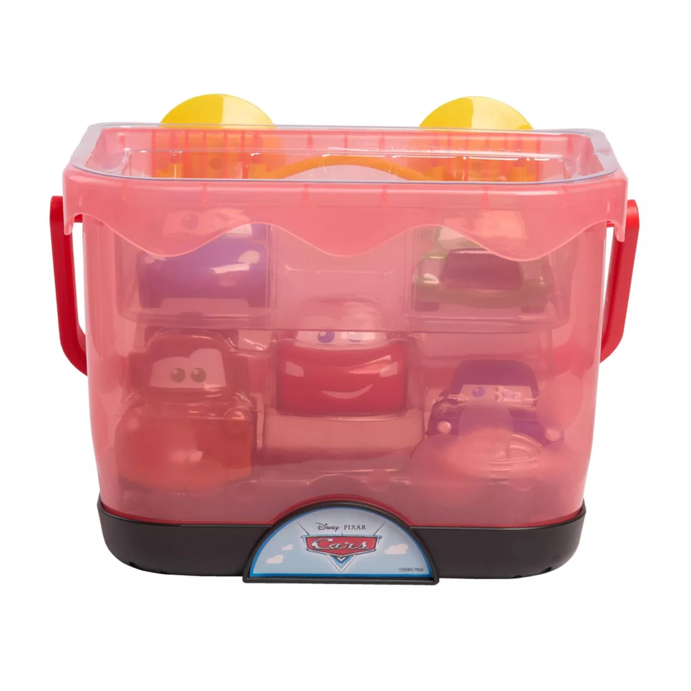Just Play - Disney Pixar Cars Bath Caddy With Bath Toy Figures