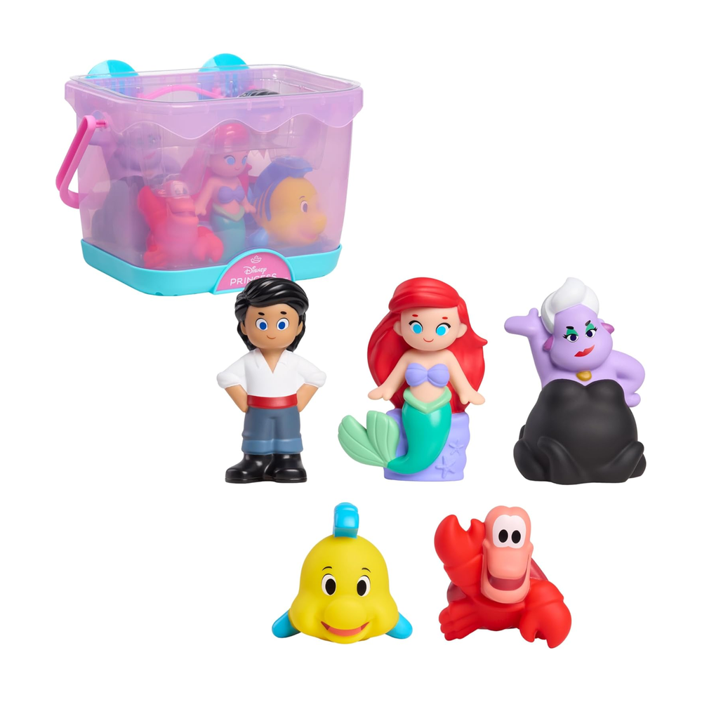 Just Play - Disney The Little Mermaid Bath Caddy With Bath Toy Figures