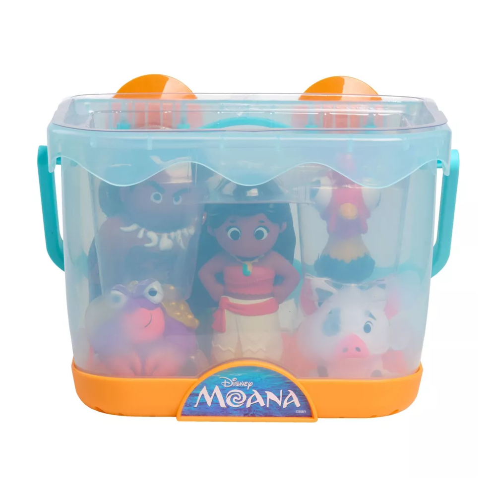 Just Play - Disney Moana Bath Caddy With Bath Toy Figures