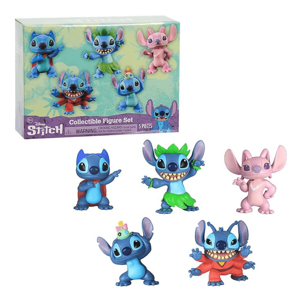 Disney - Lilo & Stitch - Collectible Stitch Figure Set 5pcs - 7cm