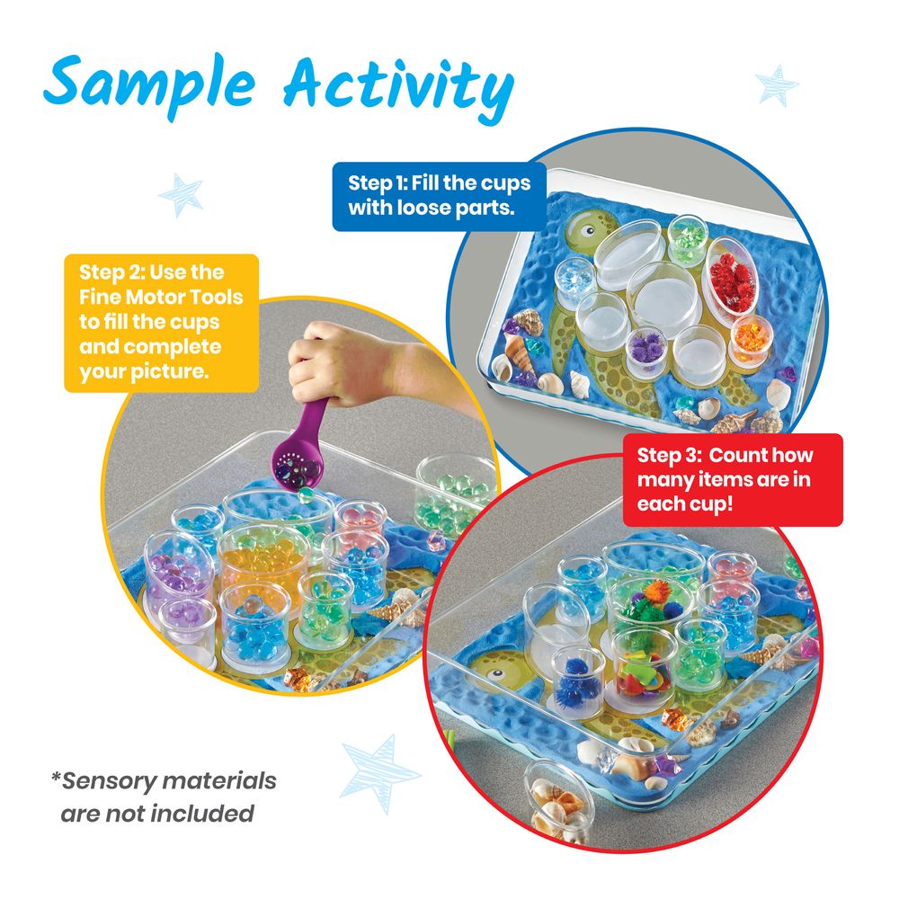 Learning Resources - Create Your Play Sensory Tray - 28 Pcs