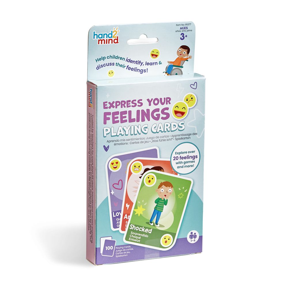 Learning Resources - Express Your Feelings Playing Cards - 100 Pcs