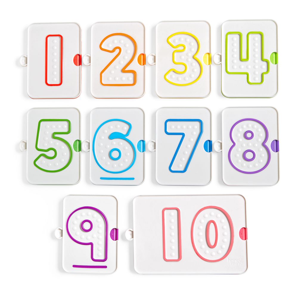 Learning Resources - Sensory Number Trays - 10 Pcs