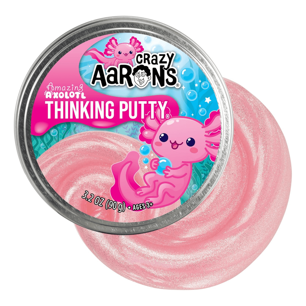 Crazy Aaron's - Amazing Axolotl Thinking Putty - Pink - 90 gm