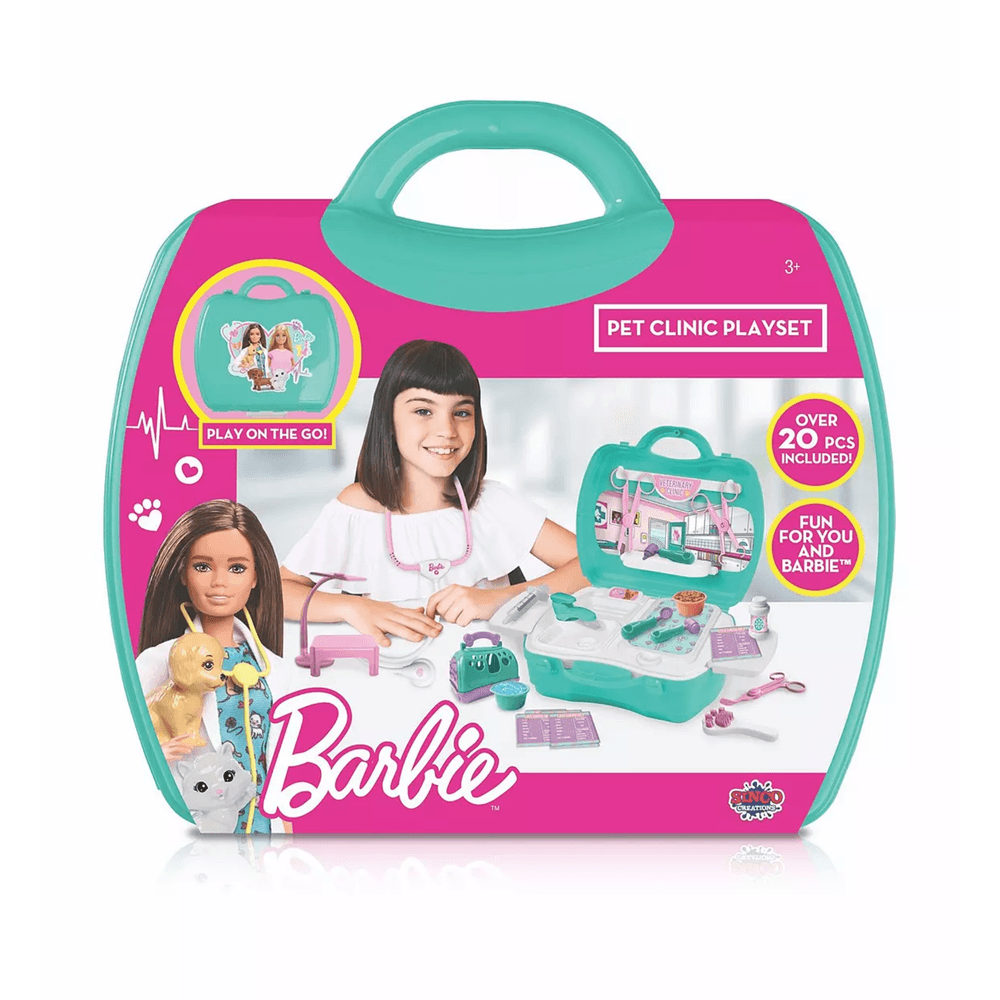Barbie - Sinco Creations Barbie Pet Clinic Playset - 20 Pcs