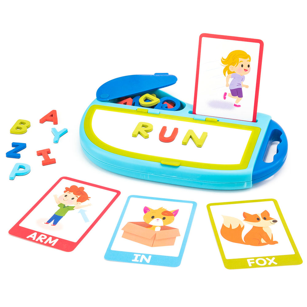 Learning Resources - AlphaMagnets Go Spelling Magnetic Tray Educational Toy - Multicolor