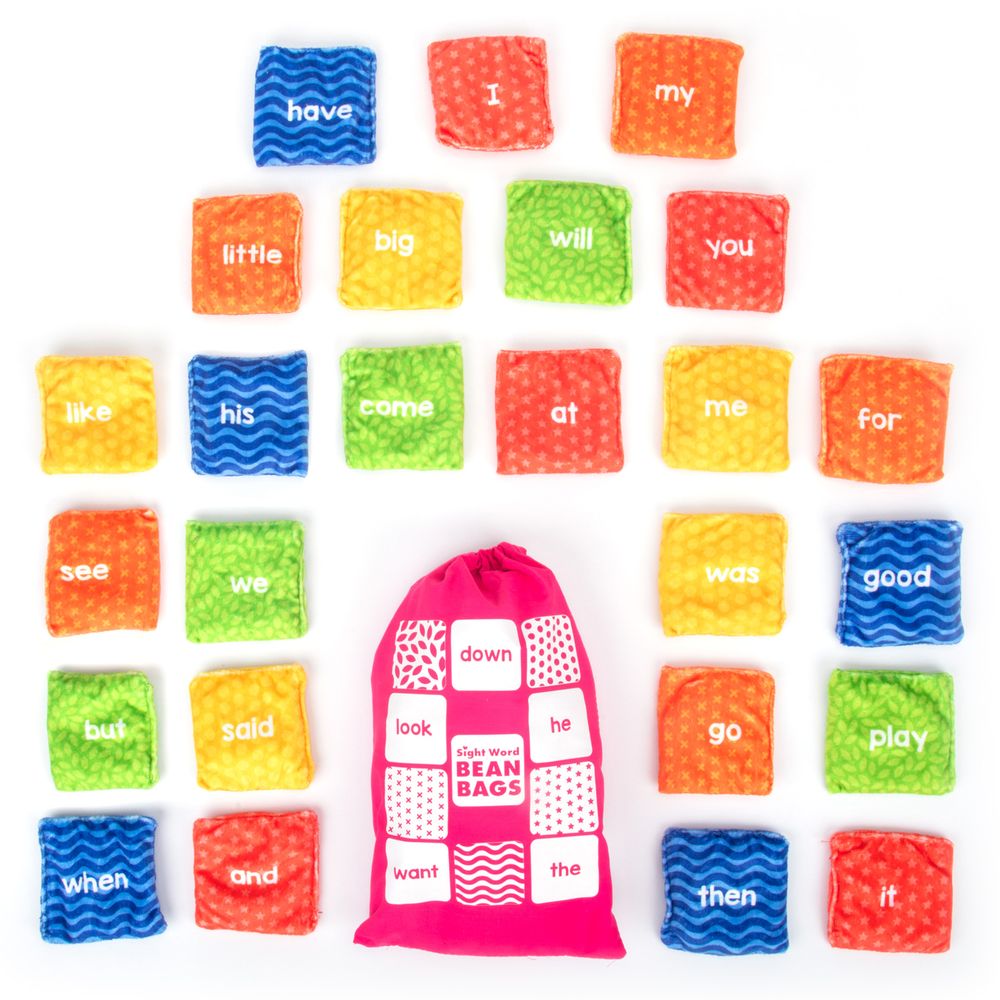 Learning Resources - Sight Word Double-Sided Bean Bags Educational Toy - 25 Pcs