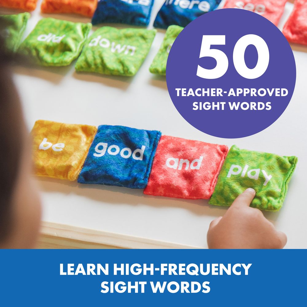 Learning Resources - Sight Word Double-Sided Bean Bags Educational Toy - 25 Pcs
