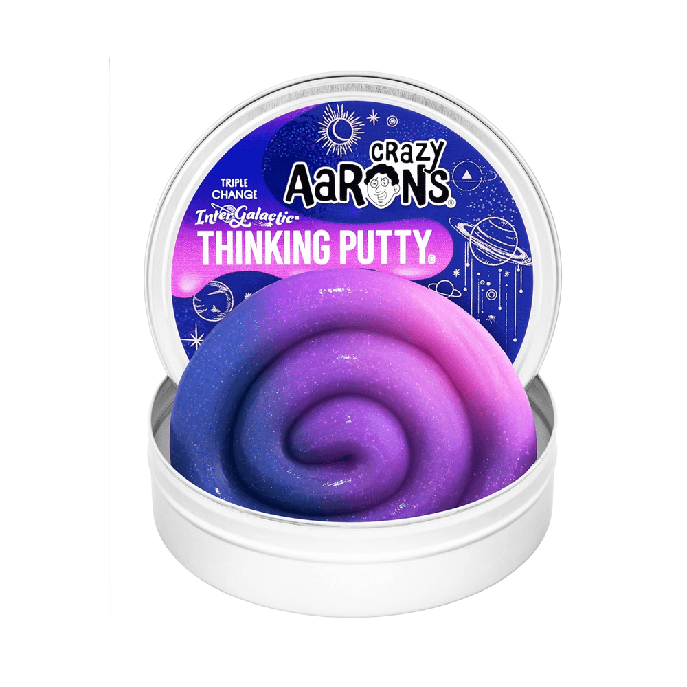 Crazy Aaron's - Triple Change Intergalactic Thinking Putty - Purple - 90 gm