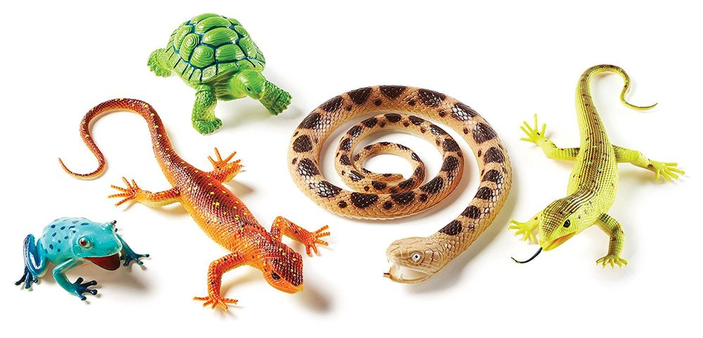 Learning Resources - Jumbo Reptiles And Amphibians Set - 5 Pcs