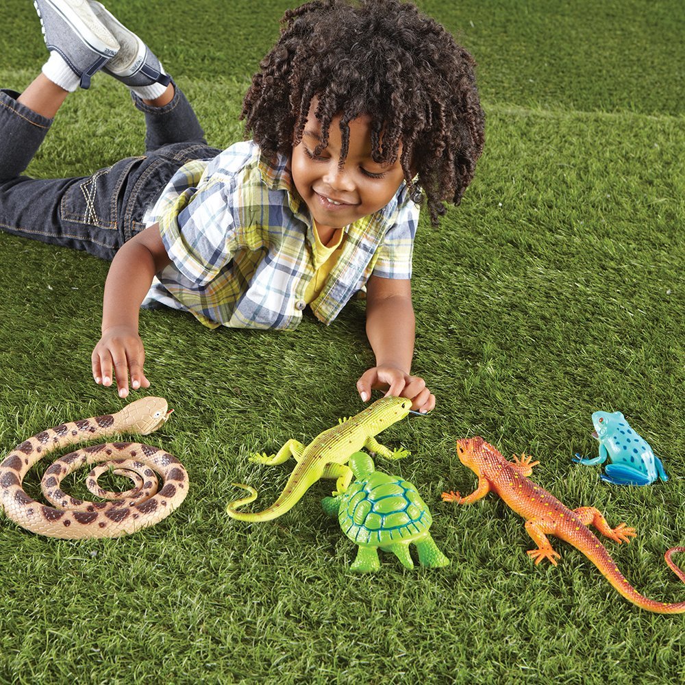 Learning Resources - Jumbo Reptiles And Amphibians Set - 5 Pcs
