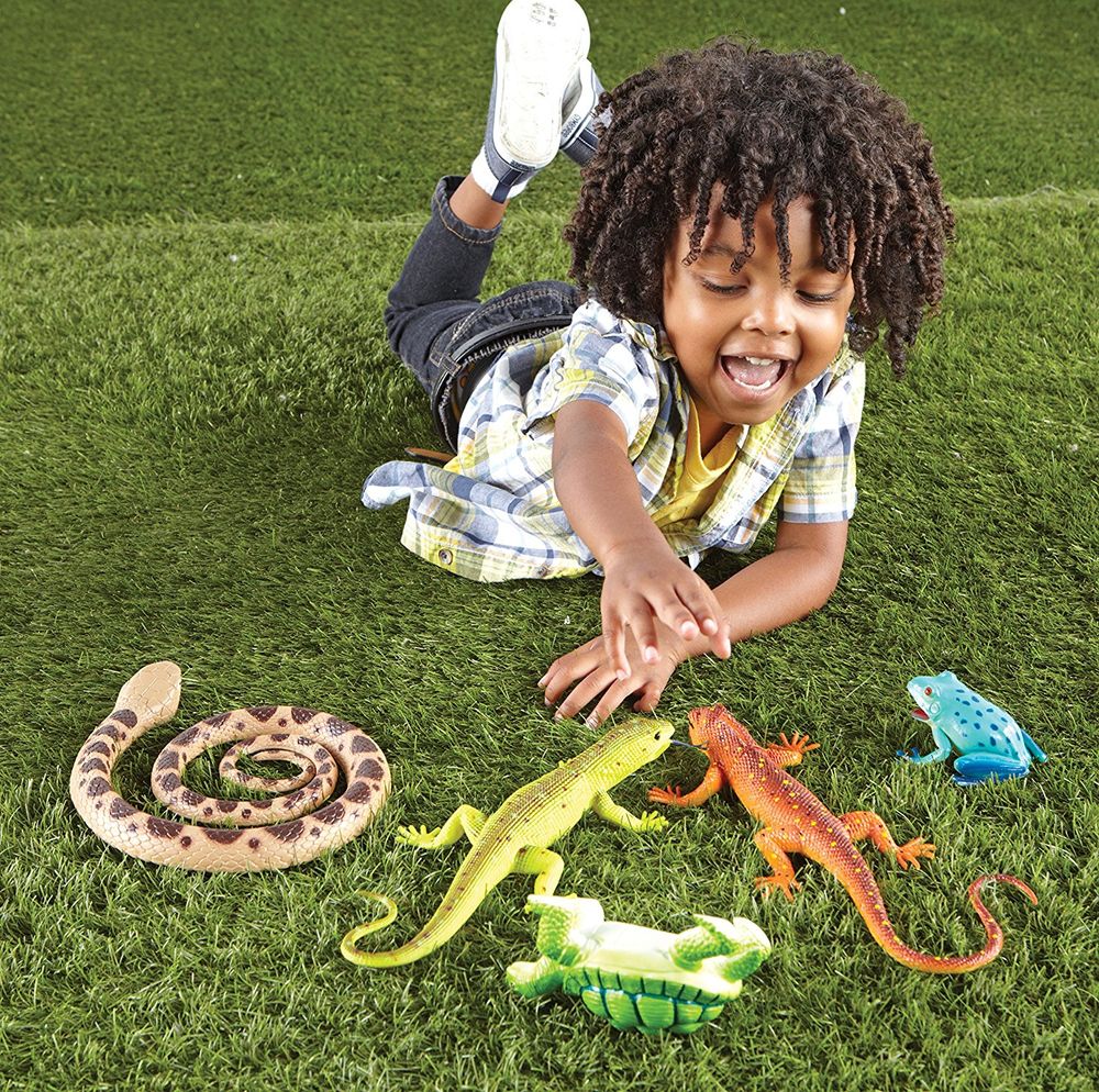 Learning Resources - Jumbo Reptiles And Amphibians Set - 5 Pcs