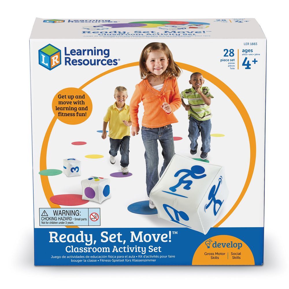 Learning Resources - Ready, Set, Move, Classroom Activity Set - 28 Pcs