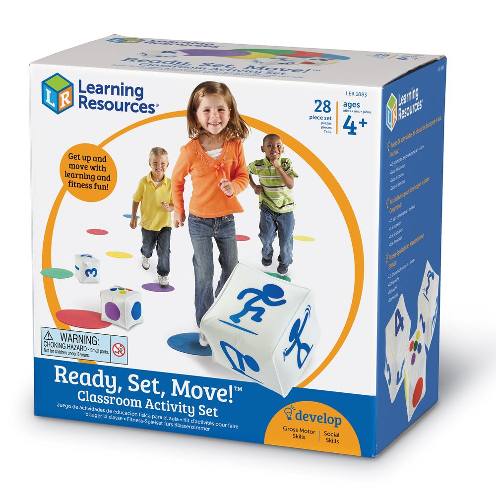 Learning Resources - Ready, Set, Move, Classroom Activity Set - 28 Pcs