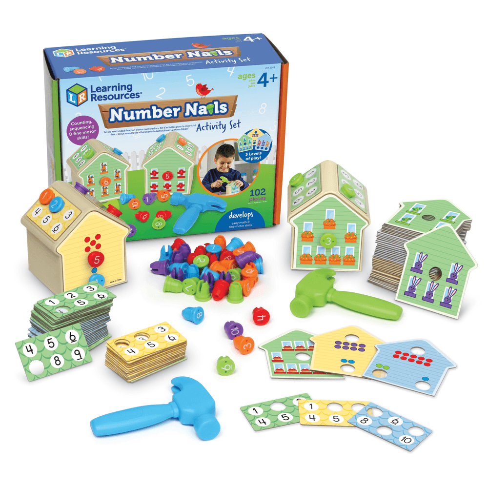 Learning Resources - Number Nails Activity Set