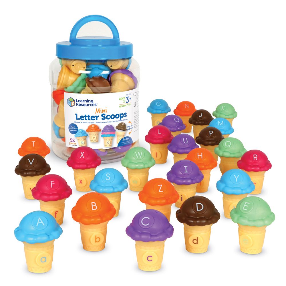 Learning Resources - Educational Ice Cream Alphabet Toy Set - 26 Pcs