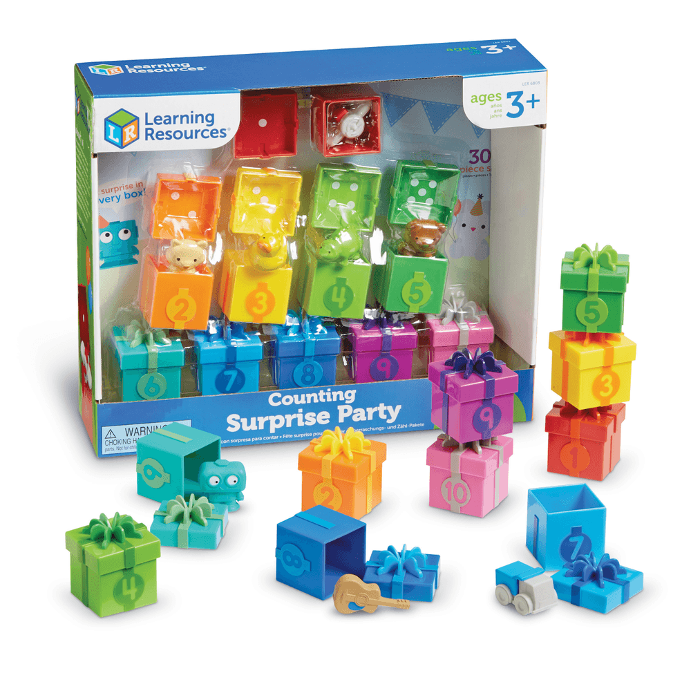 Learning Resources - Counting Surprise Party Playset