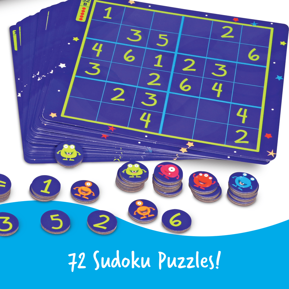 Learning Resources - Magnetic Space Sudoku - 72 Pcs