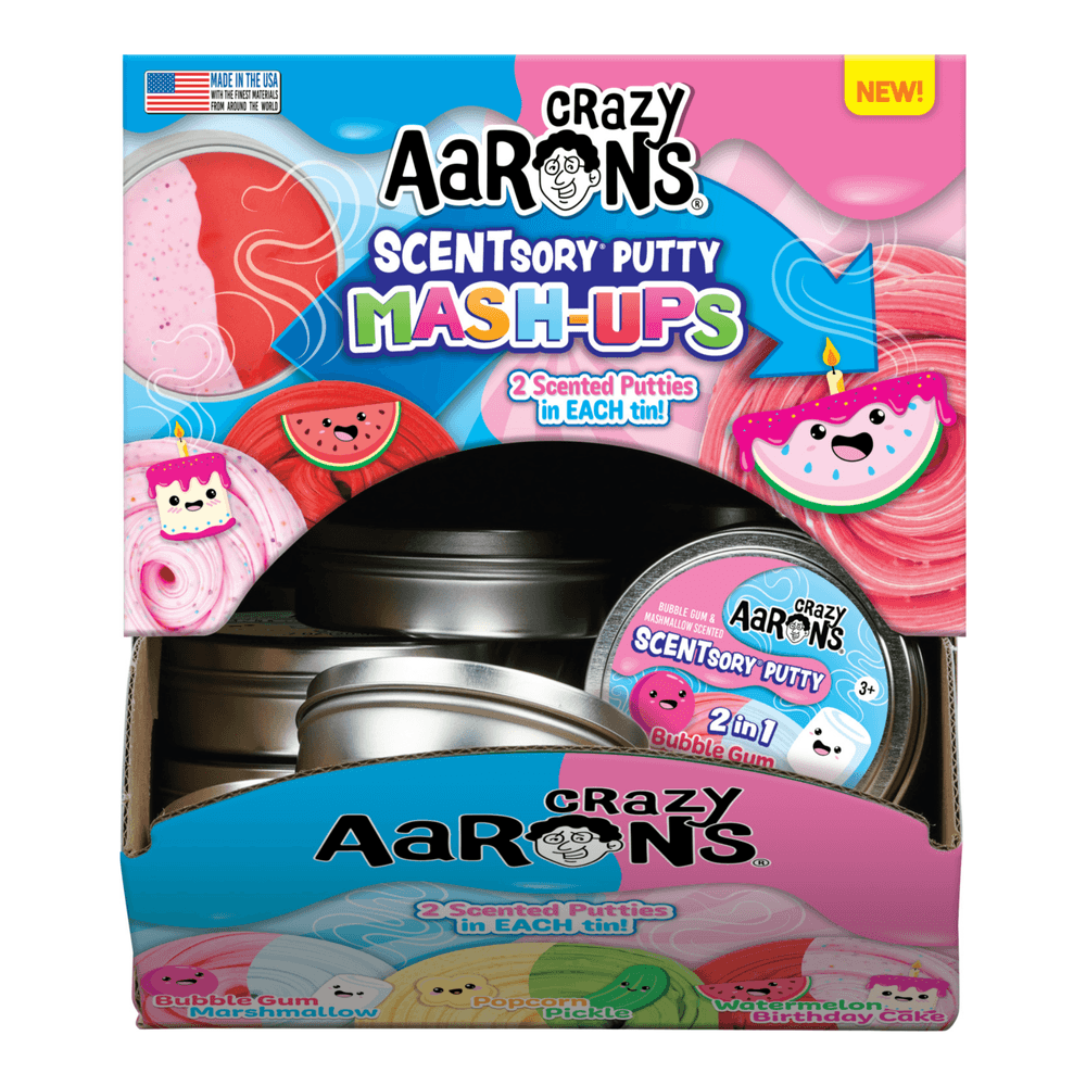 Crazy Aaron's - 2-In-1 Scentsory Putty Mash Ups - Color May Vary - Pack of 30 - 20 gm