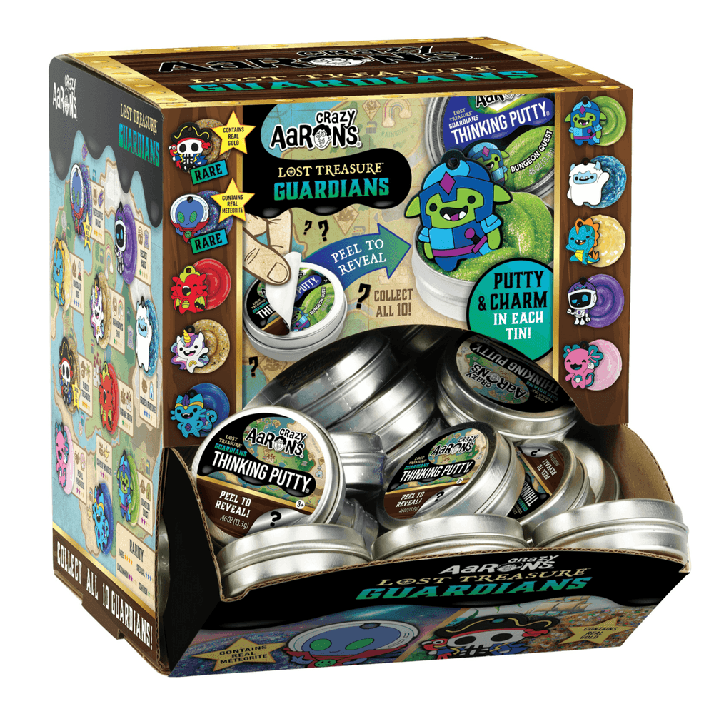 Crazy Aaron's - Lost Treasure Guardians Thinking Putty - Multicolor - Pack of 60 - 13.3 gm