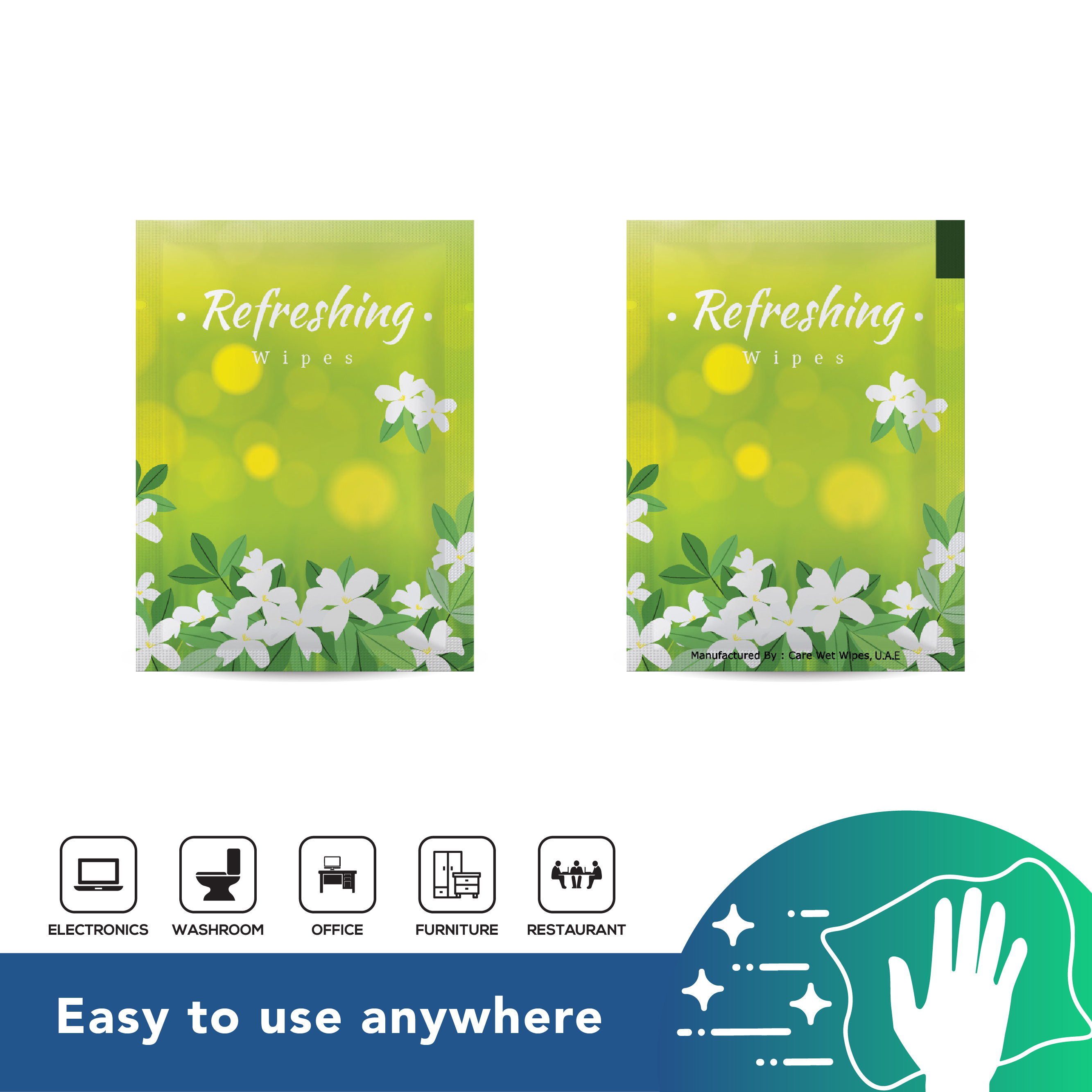 Care - Refreshing Wet Wipes - 1000 Pcs