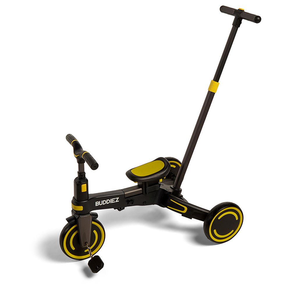 Buddiez - Bike Stroller 8-in-1 Convertible Tricycle & Stroller - Black