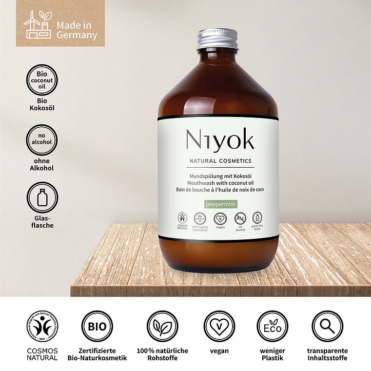 Niyok - Mouthwash - Pack of 3 - 500 ml