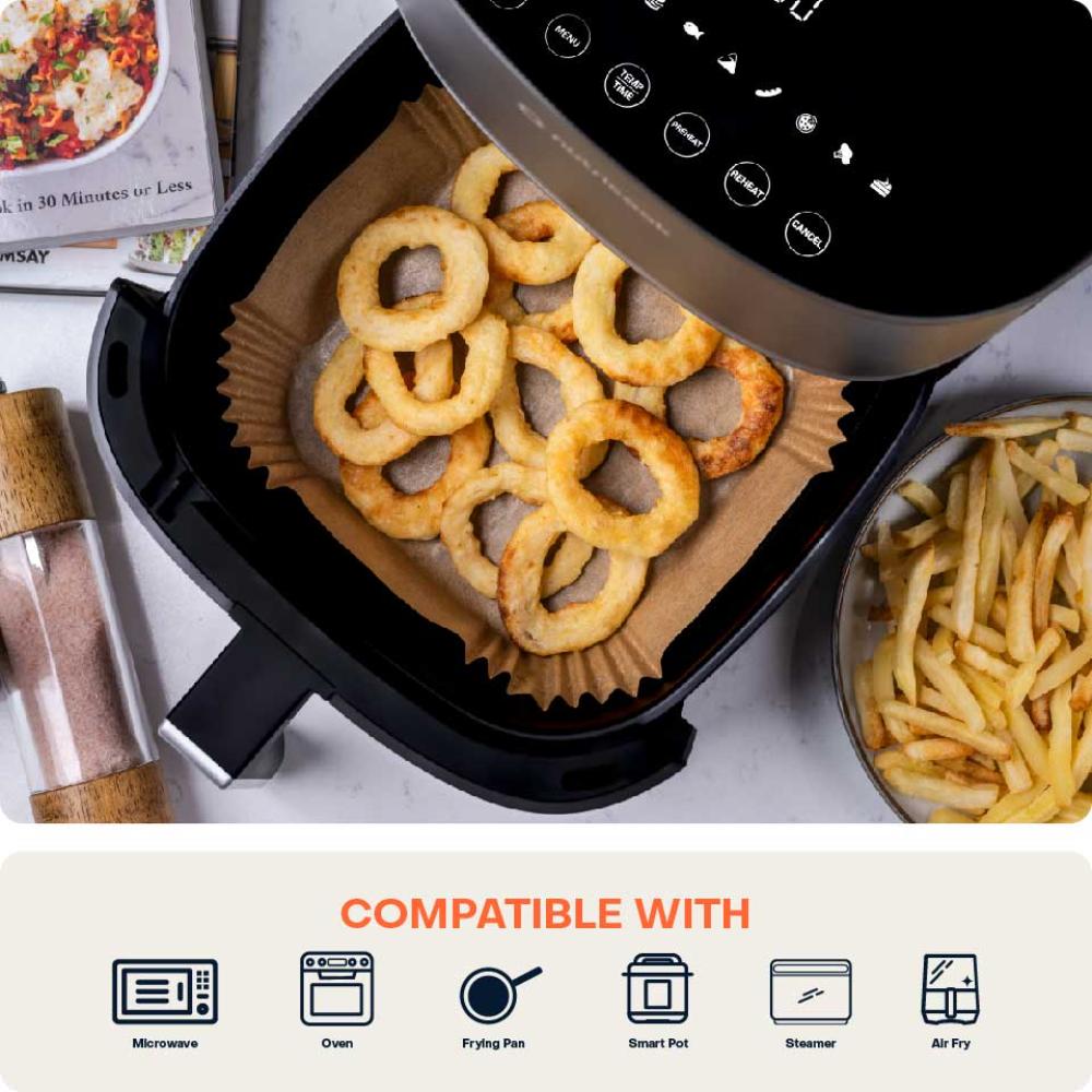 Nutricook - Air Fryer Disposable Non-Stick Liners 16cm 150pcs