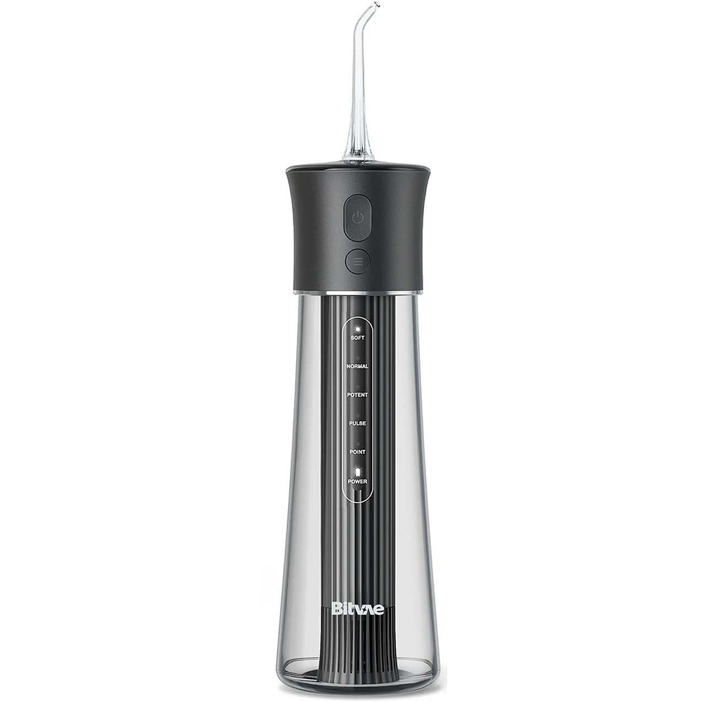 Bitvae - F30 Cordless Oral Irrigator With 6 Jet Tips - Black