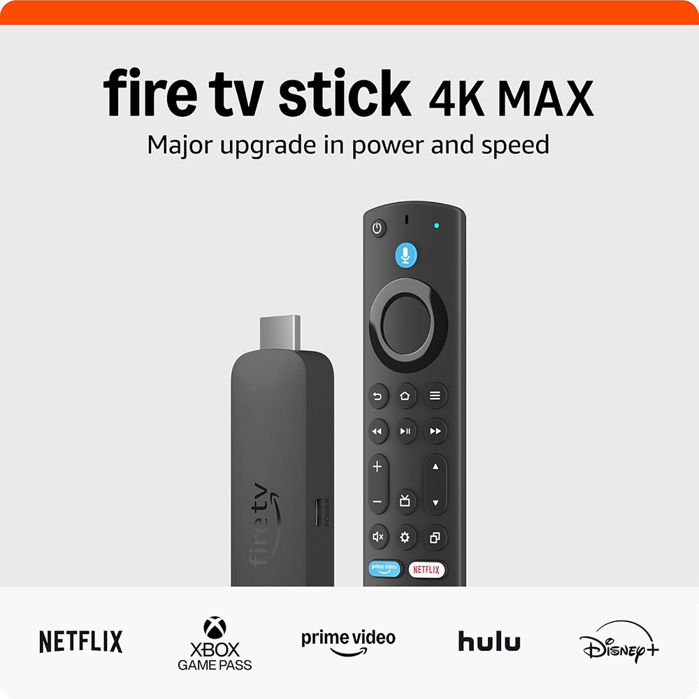 Amazon - 2nd Generation Fire TV Stick 4K Max With Remote - Black
