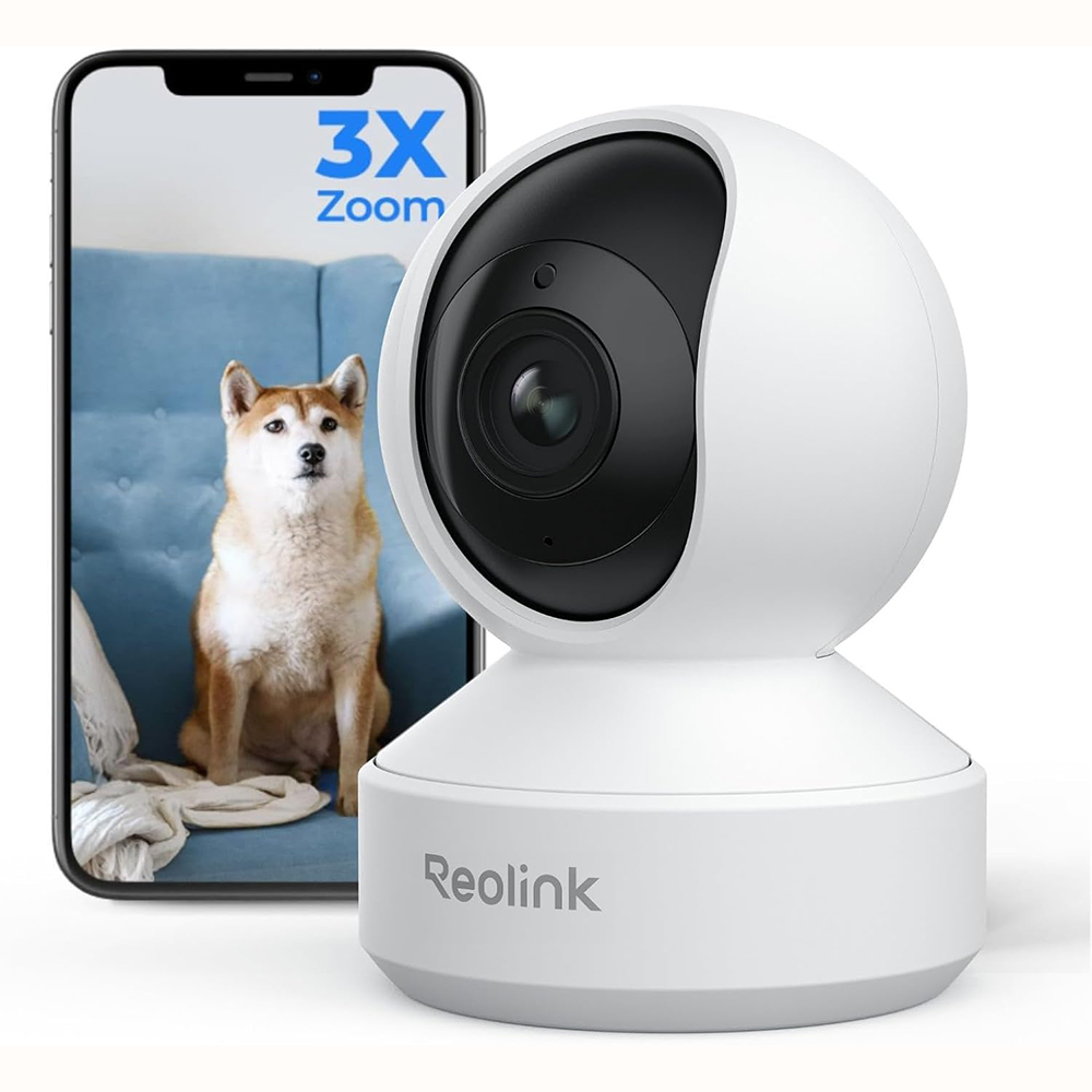 Reolink - Pan-Tilt 5MP Super HD Smart Ptz Wifi Indoor Camera E1 Zoom With Person/Pet Detection